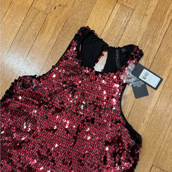 Guess - Red Hot Multi Sequins Dress (BRAND NEW) - Picture 2 of 6
